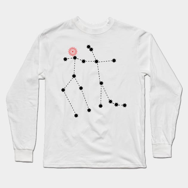 Punarvasu Nakshatra Hindu Vedic Sidereal Astrology Constellation Long Sleeve T-Shirt by EndlessDoodles